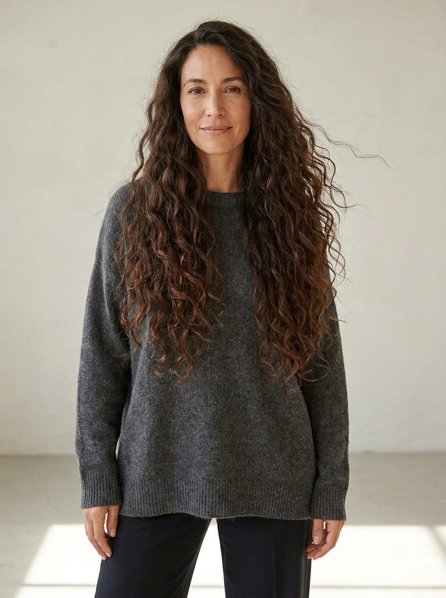 Extra lange Locken mit leichten Stufen - Locken Frisur für lange Haare